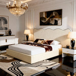 Belson 'Corona' Luxury Vintage Bed with Crown Shaped HeadBoard and Optional Ottoman Storage