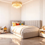 Belsogno 'Tana' Children's Bed with Optional Padded Side Rail