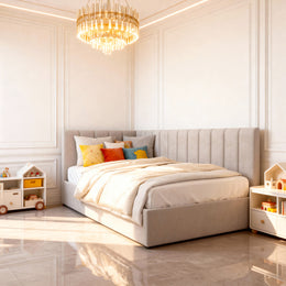 Belsogno 'Tana' Children's Bed with Optional Padded Side Rail