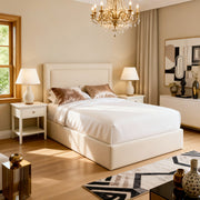 Belsogno 'Montclare' Upholstered Platform Bed with Optional Ottoman Storage