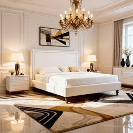 Belsogno 'Firma' Vintage Inspired Bed with Optional Ottoman Storage