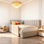 Belsogno 'Tana' Children's Bed with Optional Padded Side Rail