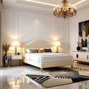 Belsogno 'York' Bed with Curved Headboard