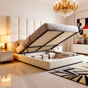 Belsogno 'Il Muro' Luxury Upholstered Panel Bed Frame